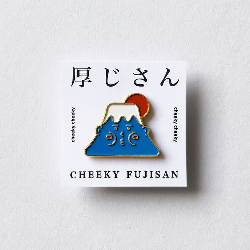 cheeky cheeky 日本吉祥物 富士山 厚士山 金屬徽章 胸章