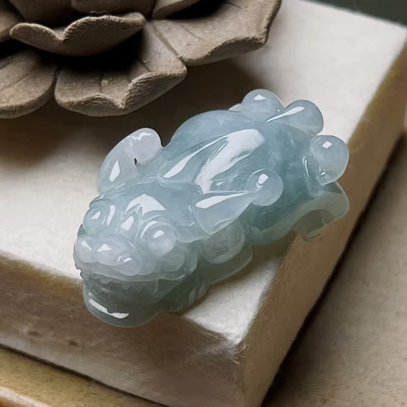 【招財神獸】冰種翡翠貔貅|天然緬甸玉翡翠A貨|送禮