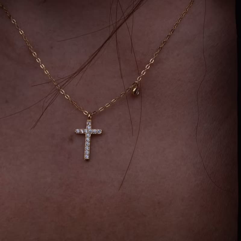 遙望十字架項鍊(金/銀)