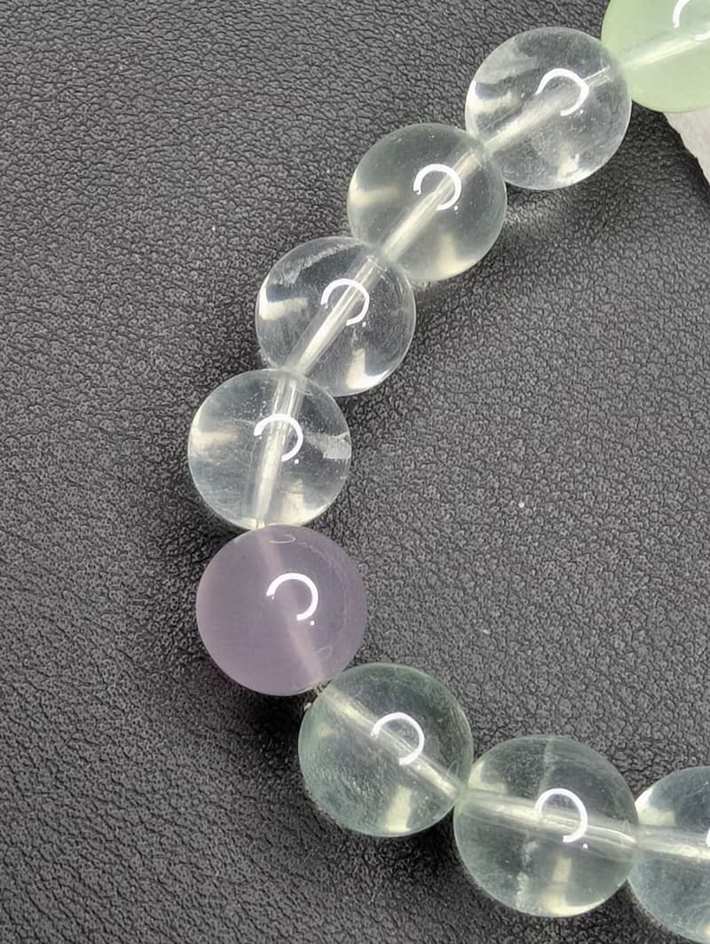 彩螢石 10mm 手串 手鍊 天然水晶 水晶