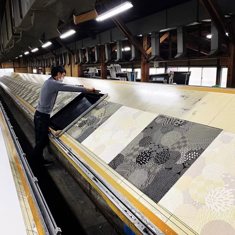 京都mashu手工製風呂敷 – 丸取小紋 / 二巾 日本製 純棉 手工染