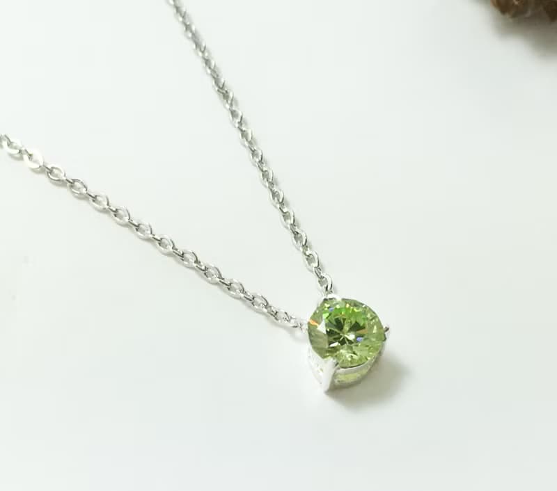 誕生石系列/八月份/橄欖石PERIDOT/項鍊/生日禮