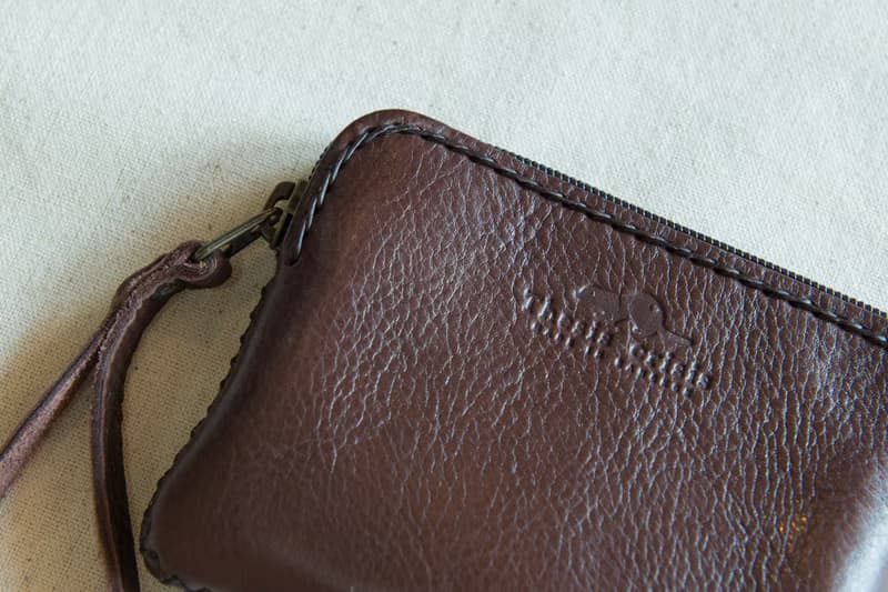 HANDMADE LEATHER SMALL COIN PURSE-DARK BROWN