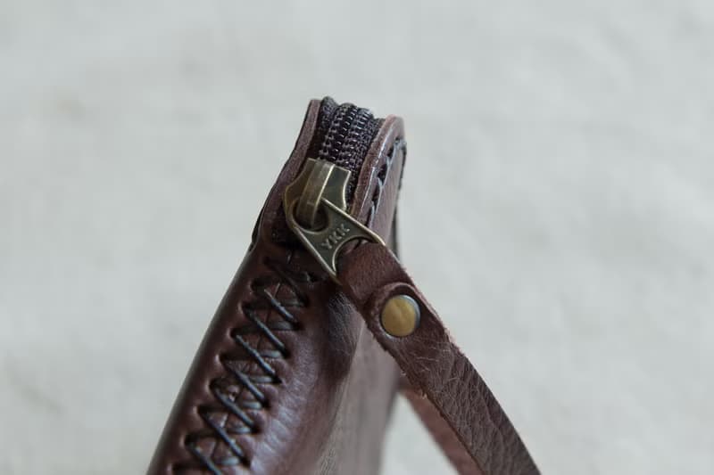 HANDMADE LEATHER SMALL COIN PURSE-DARK BROWN