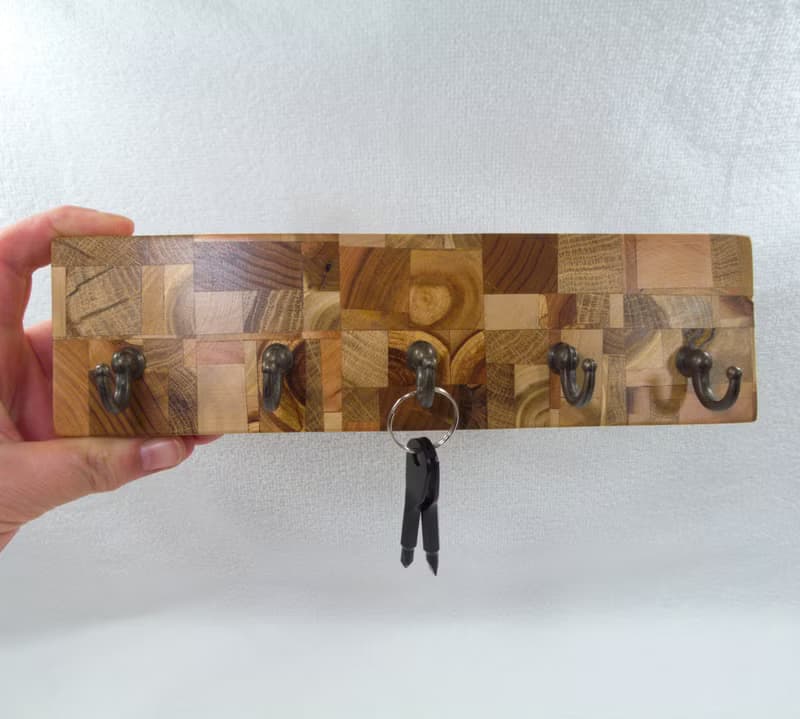 木質鑰匙扣 牆壁鑰匙掛鉤 木質鑰匙掛鉤 裝飾牆壁鑰匙扣