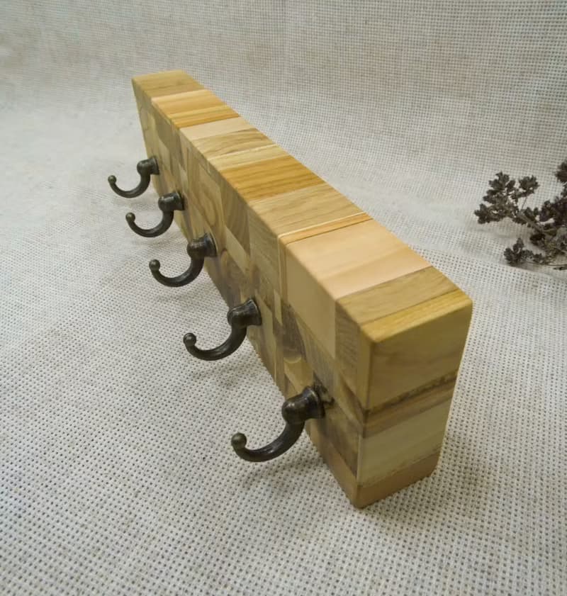 木質鑰匙扣 牆壁鑰匙掛鉤 木質鑰匙掛鉤 裝飾牆壁鑰匙扣