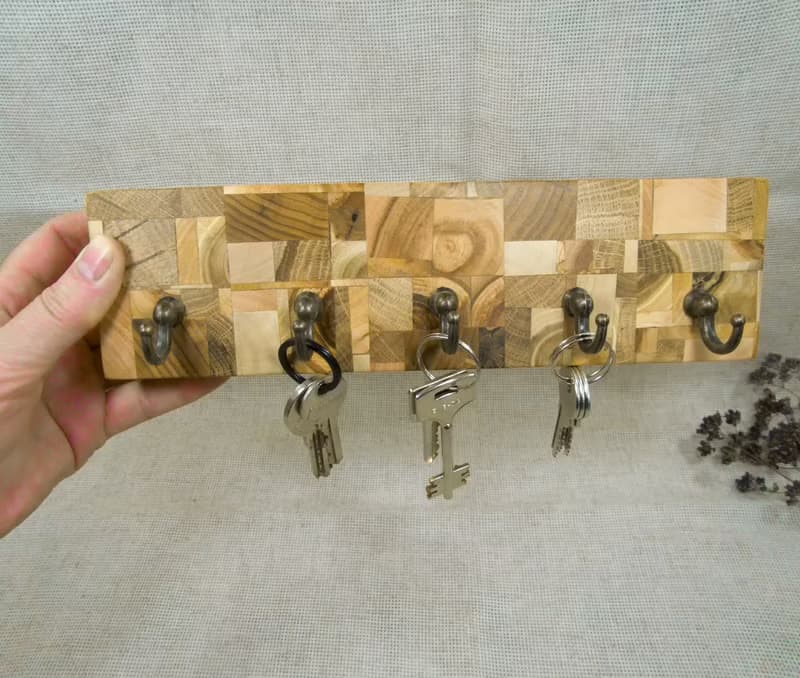 木質鑰匙扣 牆壁鑰匙掛鉤 木質鑰匙掛鉤 裝飾牆壁鑰匙扣