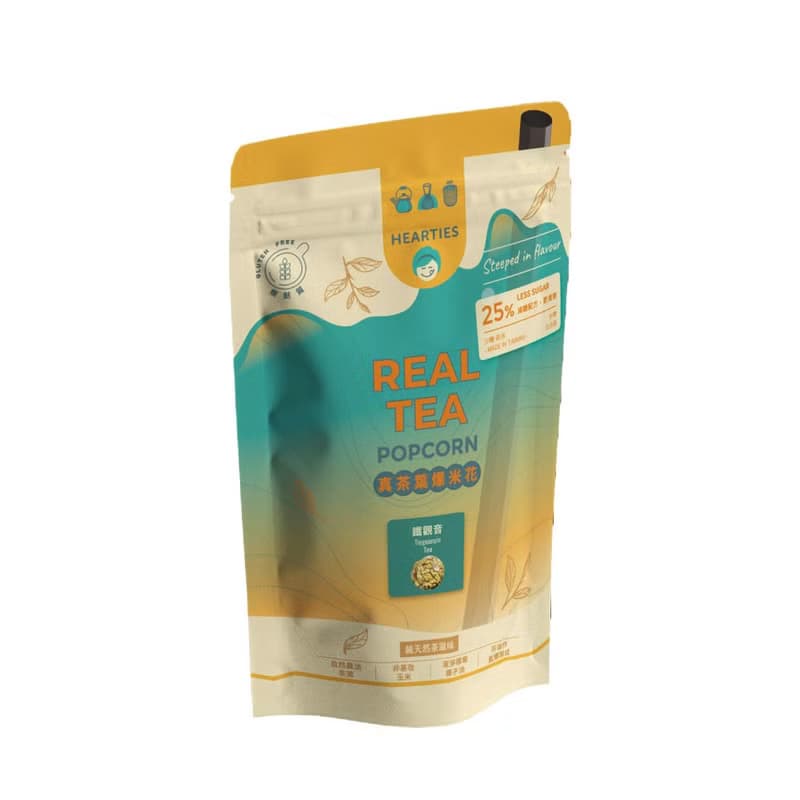 【鐵觀音茶爆米花】真茶葉茶香爆米花 | 台灣頂級茶葉茶粉 伴手禮