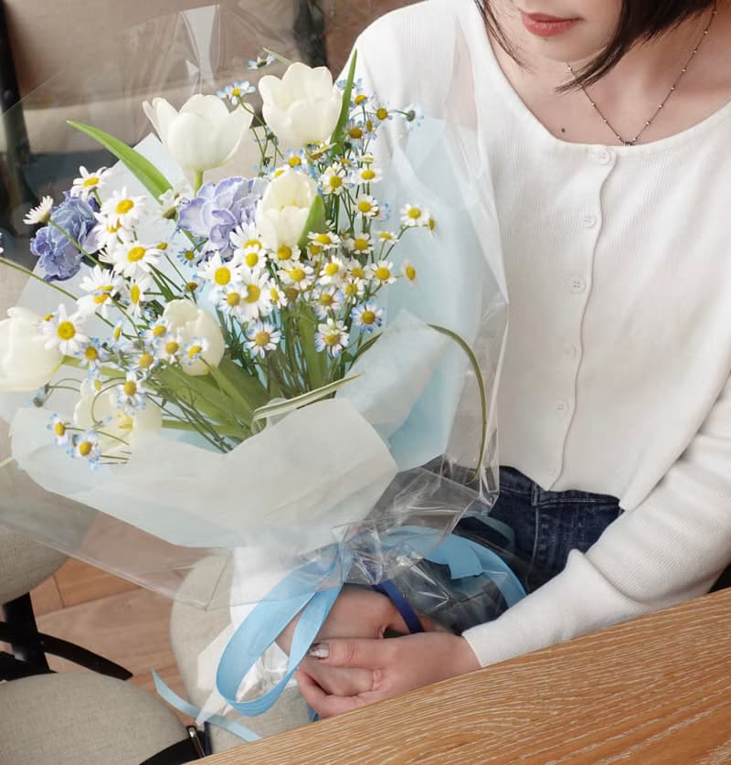 鬱金香花束 七夕 情人節花束 韓式花束  生日花束 女友禮物