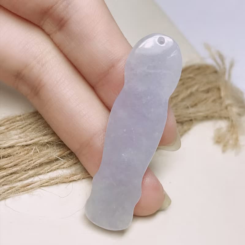 冰種紫羅蘭翡翠觀音菩薩| 天然緬甸玉翡翠A貨 | 送禮