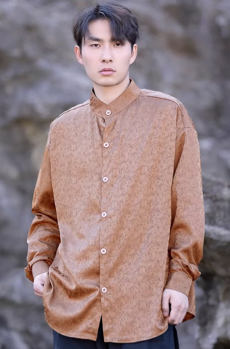 中式復古 寬鬆唐裝 中國風長袖襯衫