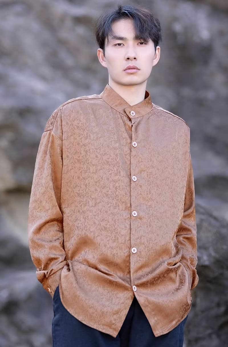 中式復古 寬鬆唐裝 中國風長袖襯衫
