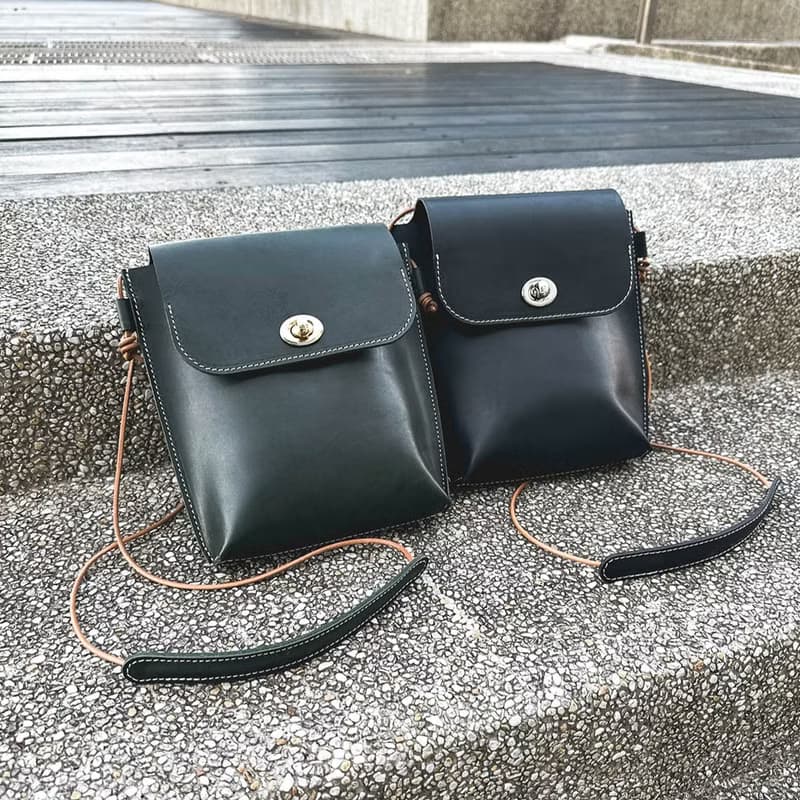 真皮肩背翻蓋包-六色 側背包/肩背包