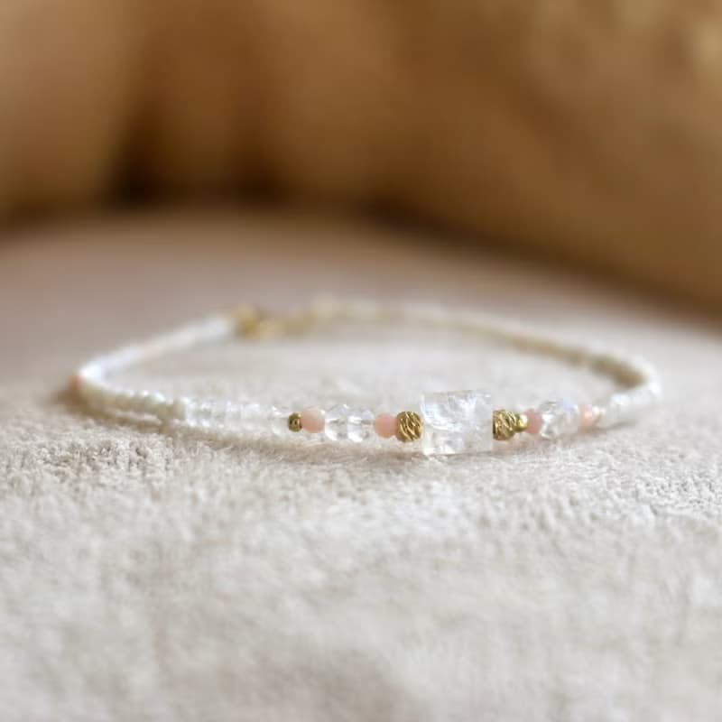 手鍊 蛋白石 月光石 - 意外驚喜 -