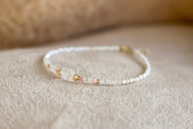 手鍊 蛋白石 月光石 - 意外驚喜 -