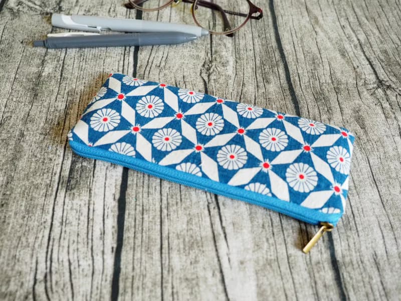 手工製作 懷舊印花粗棉麻 筆袋 眼鏡袋 餐具袋