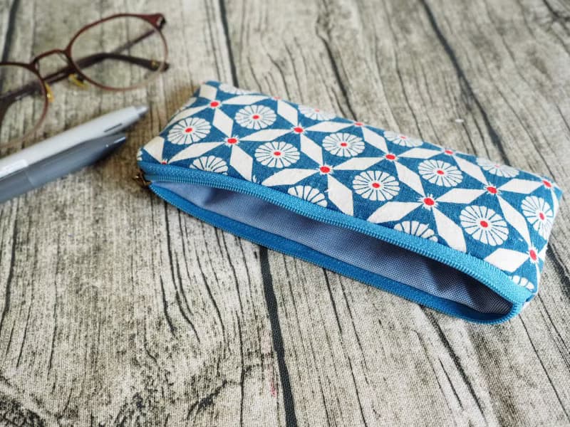 手工製作 懷舊印花粗棉麻 筆袋 眼鏡袋 餐具袋