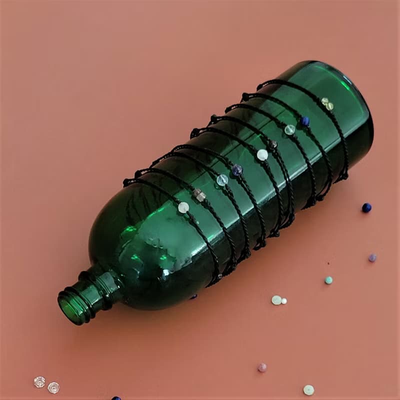 【母親節禮物】12星座守護石 天然石幸運手環 平安黑繩 摩羯 水瓶