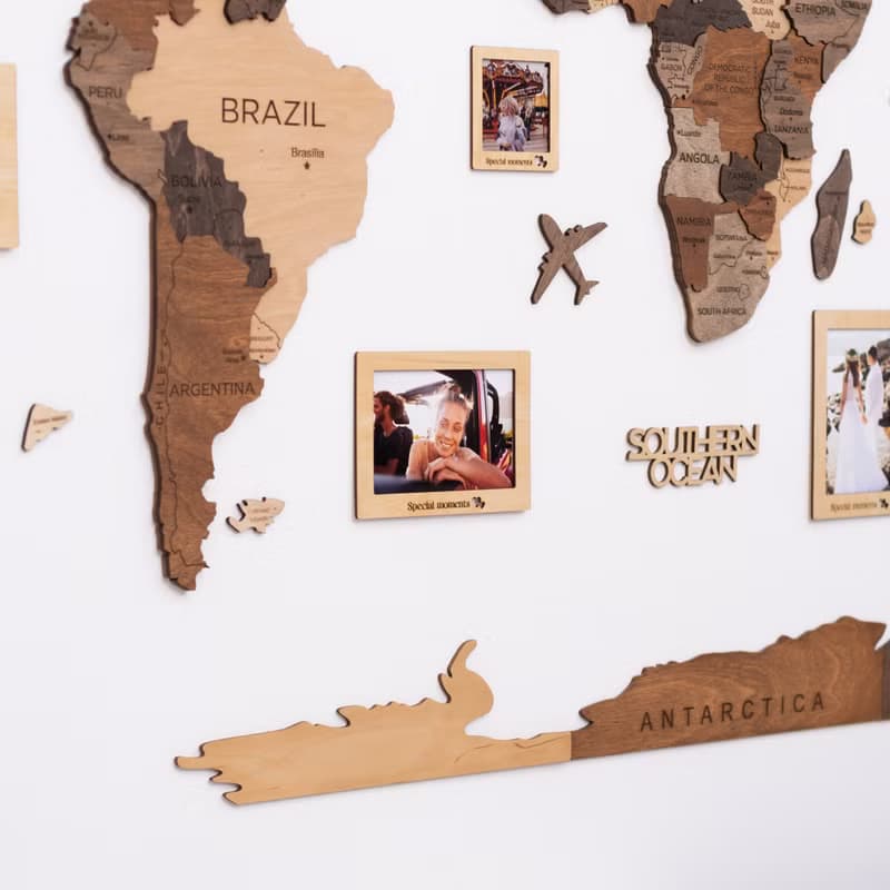 Wooden Photo Frames Wall Decor, Picture Frames, Housewarming Gift for Home