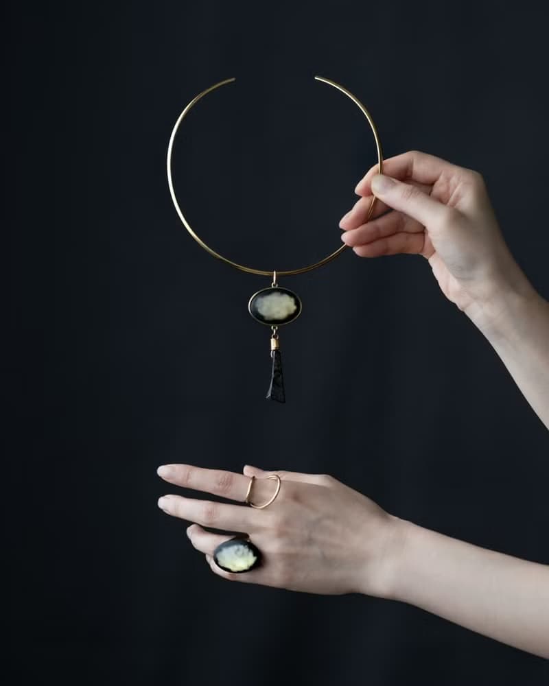 Custom choker 着せ替えチョーカー / Interchangeable /stainless, 24k gold plated醫療鋼耳環 夾式耳環