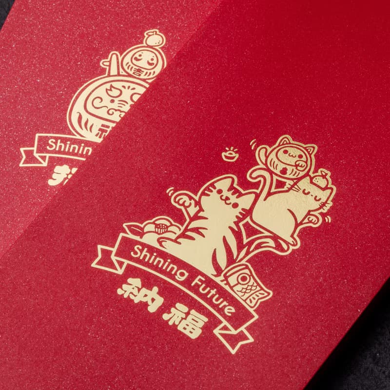 【快速出貨】招財貓納福紅包袋 - 10入組