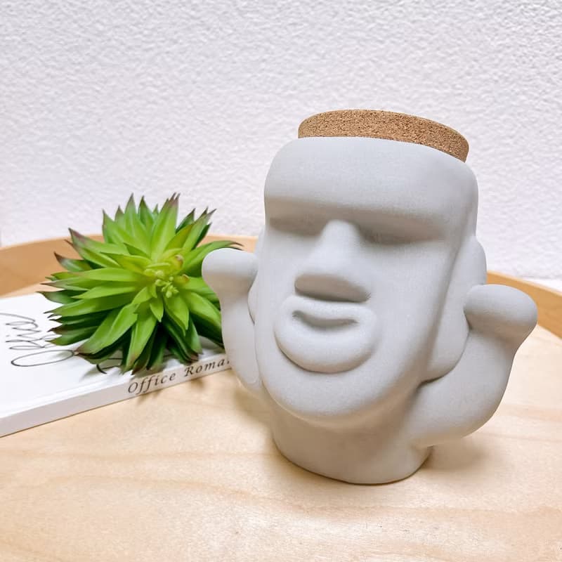 【好禮】巨巨 摩艾 置物罐 存錢筒 擴香兩用 交換禮物