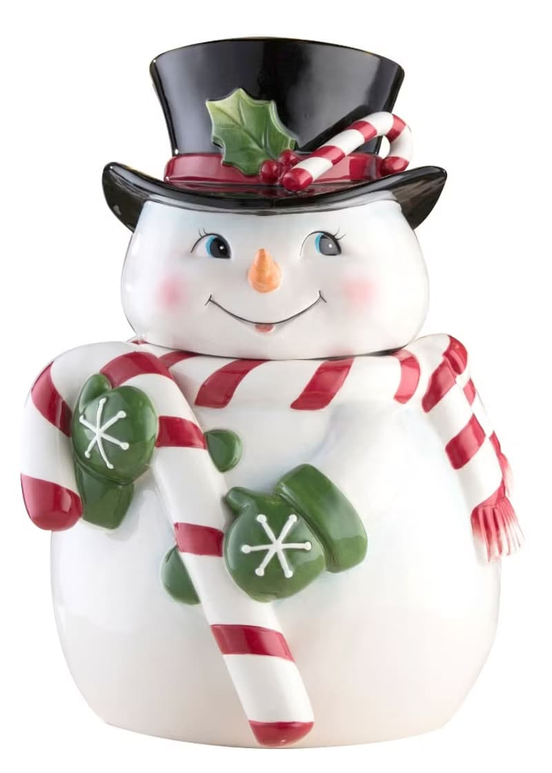 英國Aynsley 聖誕雪人密封罐