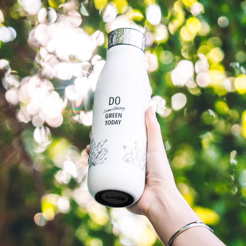 01LIV x wbottle 500ml不銹鋼雙層真空茶滤防漏易潔保溫瓶 環保杯
