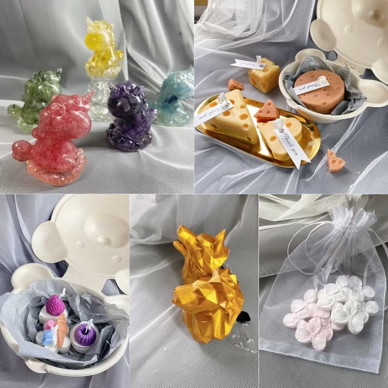 【驚喜福袋】擴香石/水晶擺飾/造型蠟燭 隨機4件組