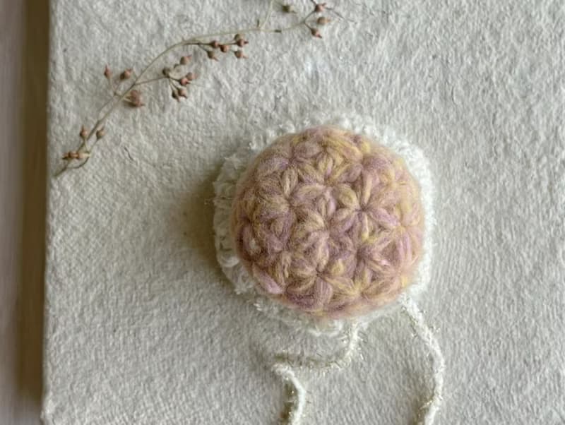 Knitting 生命之花束口袋 - 沙漠玫瑰
