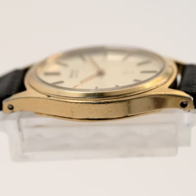 SEIKO レディース腕時計 QUARTZ 22mm Oval Shape Gold Filled ASGP Ref.1400-5160 手錶 古董錶