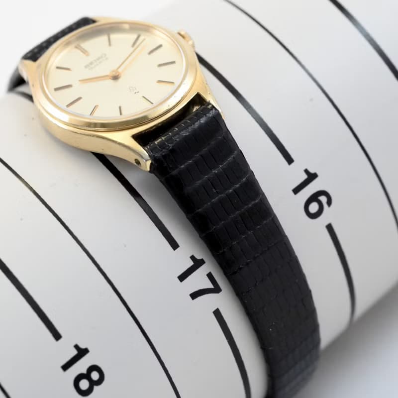SEIKO レディース腕時計 QUARTZ 22mm Oval Shape Gold Filled ASGP Ref.1400-5160 手錶 古董錶