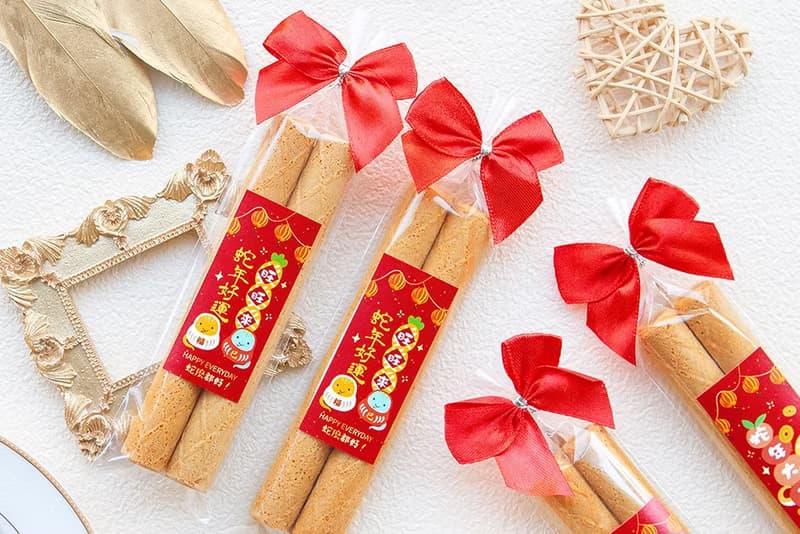 開春小禮品 蛇年好運旺旺旺 日式蛋捲(滿百份免費印名字)