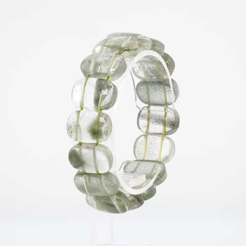 寶麗金珠寶-天然綠幽靈水晶手排