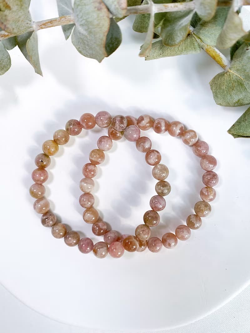 粉泡泡碧璽||日月同輝/水晶/手串/手鍊