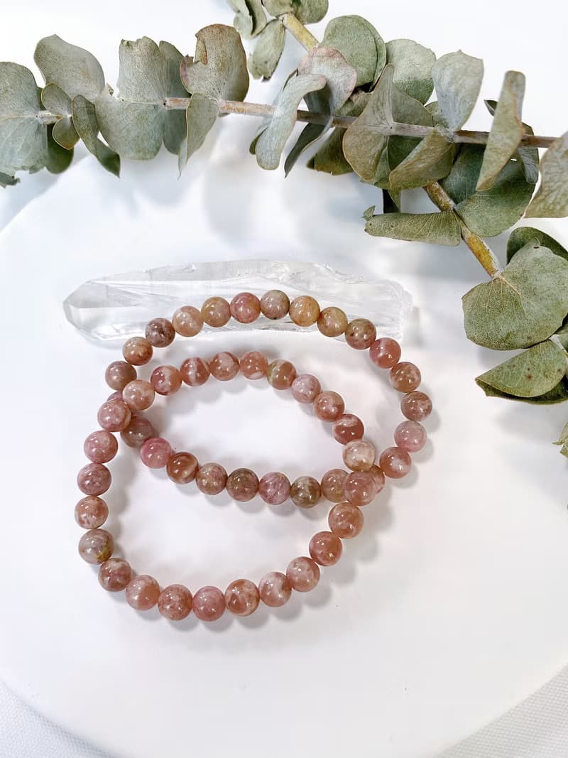 粉泡泡碧璽||日月同輝/水晶/手串/手鍊