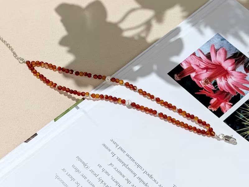 【 大陸紅瑪瑙手鍊 - 勇氣與自信】花語能量 台灣手作天然石