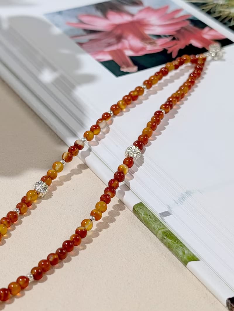 【 大陸紅瑪瑙手鍊 - 勇氣與自信】花語能量 台灣手作天然石