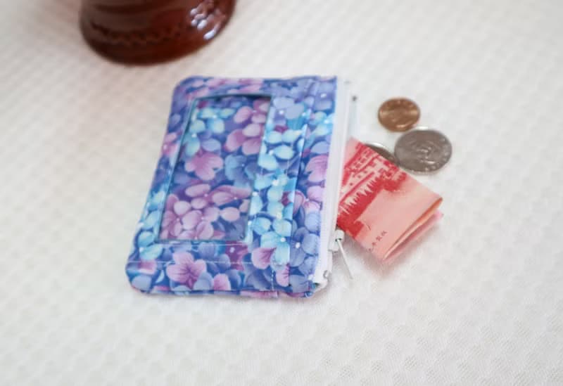 紫色花海 悠遊卡證件零錢包 證件套 小錢包 名片夾 識別證