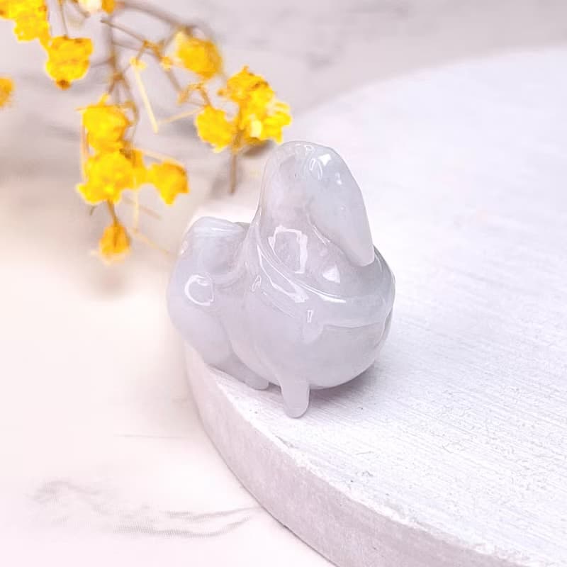 【馬到成功】白翡翡翠唐馬項鍊 | 天然緬甸玉翡翠A貨 | 送禮