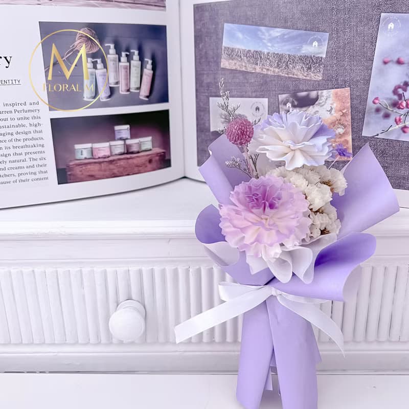 紫戀巴黎擴香小花束 (贈送5ml香氛油)