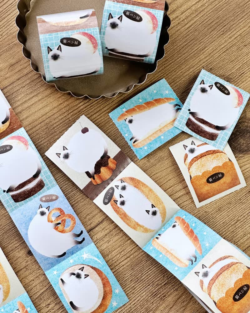 便籤紙膠帶 - 暹羅貓パン屋