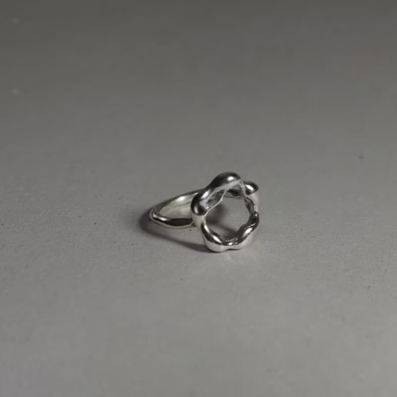 Ripple I 純銀浪花戒指