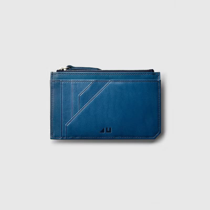【福利商品】日本豐岡鞄 4U卡夾M 深藍色 微瑕商品出清