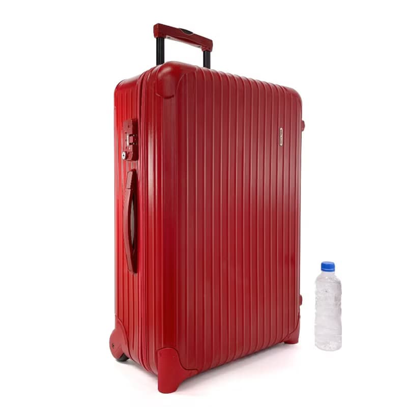 【日本直送 中古美品】リモワ RIMOWA スーツケース・キャリーケース 855.63 サルサ 2輪 ポリカーボネート レッド 63L