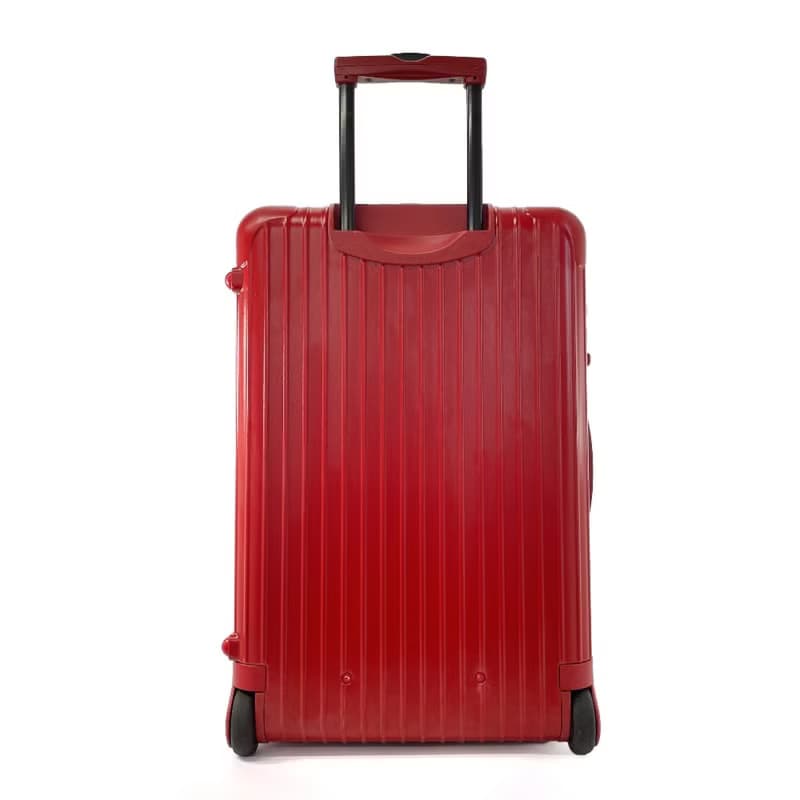 【日本直送 中古美品】リモワ RIMOWA スーツケース・キャリーケース 855.63 サルサ 2輪 ポリカーボネート レッド 63L