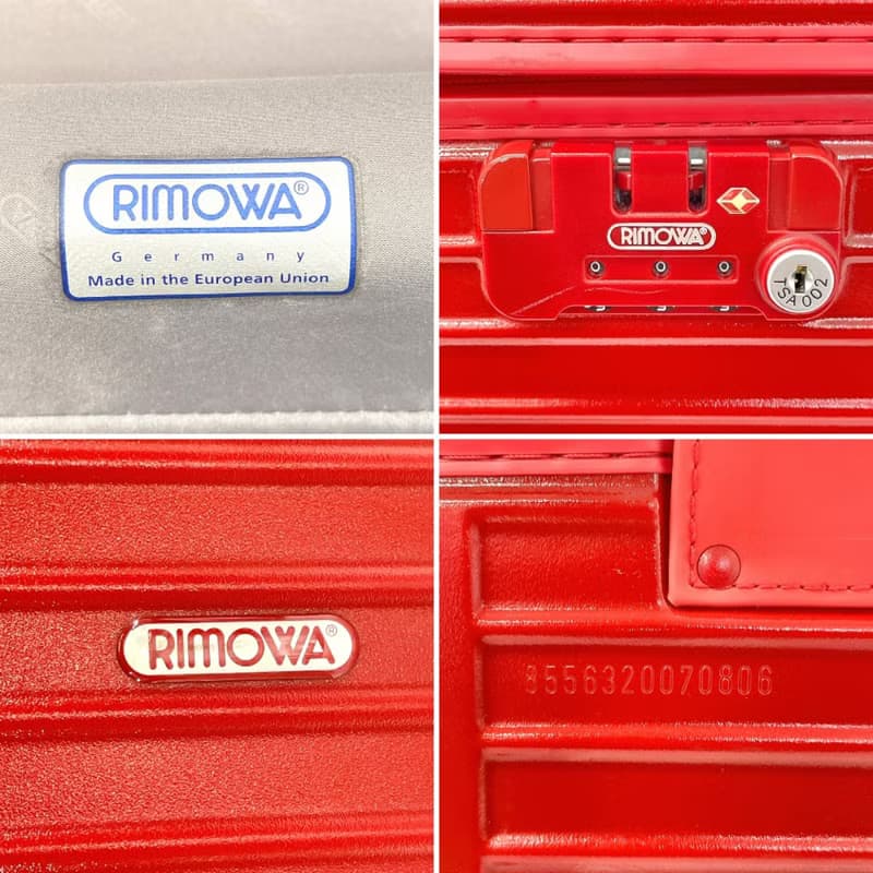 【日本直送 中古美品】リモワ RIMOWA スーツケース・キャリーケース 855.63 サルサ 2輪 ポリカーボネート レッド 63L