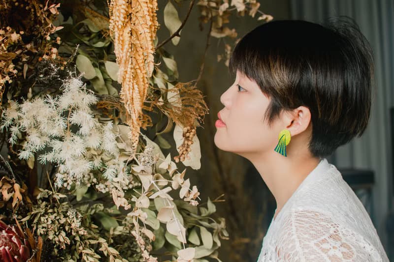 刺繡耳飾 - Sun On The Mountain Eardrop日日山光