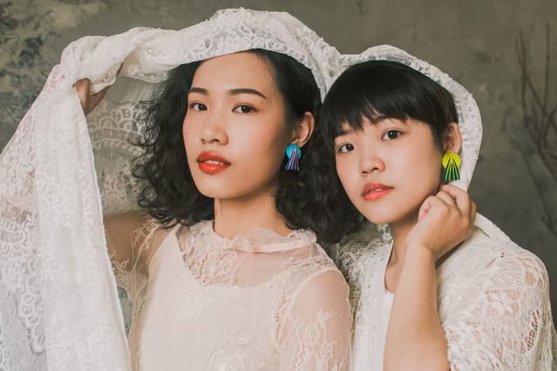 刺繡耳飾 - Sun On The Mountain Eardrop日日山光