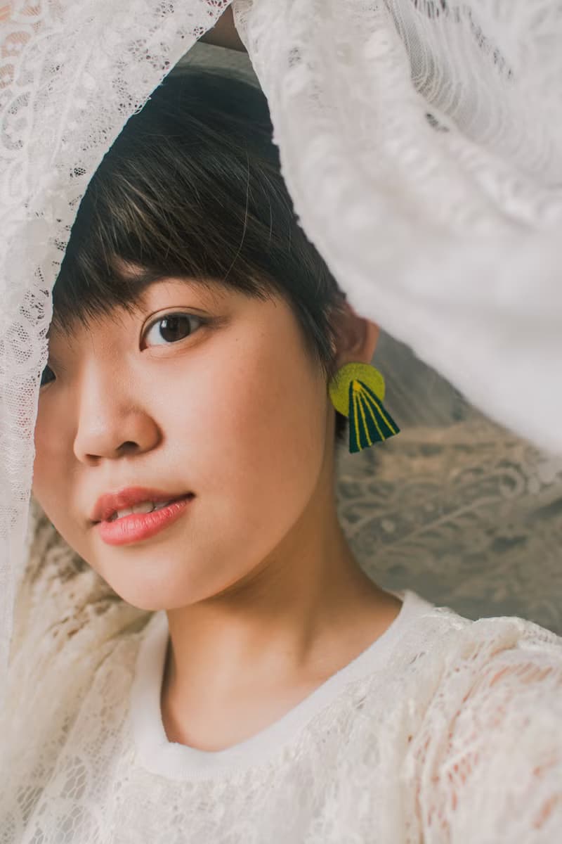 刺繡耳飾 - Sun On The Mountain Eardrop日日山光